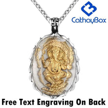 Load image into Gallery viewer, Men Necklace Stainless Steel Hinduism Ganesh Elephant God Pendant Necklace - Pendant Necklace
