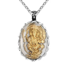 Load image into Gallery viewer, Men Necklace Stainless Steel Hinduism Ganesh Elephant God Pendant Necklace - Pendant Necklace
