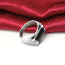 Load image into Gallery viewer, religous-jesus-cross-ring-amulet-jewlry-gold-black-rosegold-stainless-steel-letter-initials-letter-monogram-bible-rings-women-5-colors
