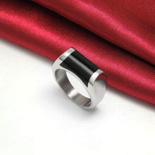 Load image into Gallery viewer, religous-jesus-cross-ring-amulet-jewlry-gold-black-rosegold-stainless-steel-letter-initials-letter-monogram-bible-rings-women-5-colors
