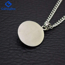 Load image into Gallery viewer, Men Women Two Tone Vintage Look Stainless Steel Buddhism Buddha Head Round Charm Pendant Necklace - Pendant Necklace
