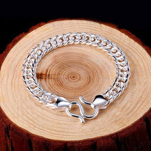 Load image into Gallery viewer, Mens 9mm Curb Chain Biker Bracelet
