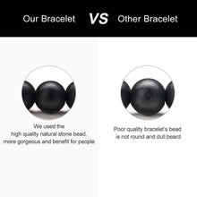 Load image into Gallery viewer, Mens Beads Bracelet Healing - 8mm Natural Tiger Eye Stone Beads Bracelet Adjustable with Braided Cord Matte Agate Onyx Yoga Essential Oils
