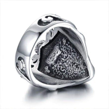 Load image into Gallery viewer, MetJakt Real 925 Sterling Silver Ring &amp; Hand Carved Wealth Elephant's Nose Ring for Men Punk Rock Jewelry
