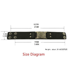 Load image into Gallery viewer, My Shape Eye of Horus Ra Thoth Udjat Leather Cuff Bracelet Egyptian Amulet Pagan Jewelry (Antique Brass Black) - Pendant Necklace
