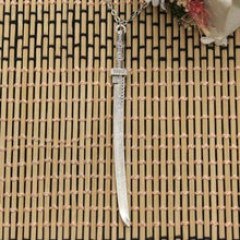 Load image into Gallery viewer, new fashion samurai sword Pendants round cross chain short long Mens Womens DIY silver necklace Jewelry Gift
