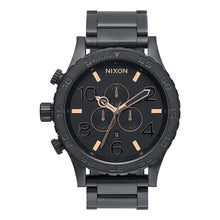 Load image into Gallery viewer, NIXON 51-30 Chrono Mens Underwater Stainless Steel Watch (51mm Stainless Steel Band) - Black/Rose Gold - 9626719011
