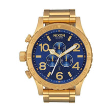Load image into Gallery viewer, NIXON 51-30 Chrono Mens Underwater Stainless Steel Watch (51mm Stainless Steel Band) - Gold/Blue - 9626719011
