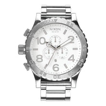 Load image into Gallery viewer, NIXON 51-30 Chrono Mens Underwater Stainless Steel Watch (51mm Stainless Steel Band) - Polish/White - 9626719011
