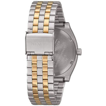 Load image into Gallery viewer, NIXON Time Teller A054 - Silver/Gold - 109M Water Resistant Mens Analog Watch (37mm Watch Face 19.5mm-18mm Stainless Steel Band) - Watch
