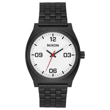 Load image into Gallery viewer, NIXON Time Teller Stainless Steel - Black/White Face/Matte Black Band - 9626719011
