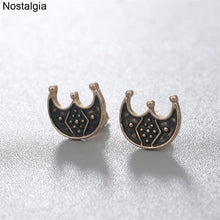 Load image into Gallery viewer, Nostalgia Crescent Moon Earrings Slavic Lunula Lunitsa Wicca Amulet Jewelry - Ear Jewelry
