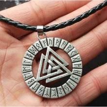 Load image into Gallery viewer, Nostalgia Viking Runes Valknut Symbol Norway Scandinavian Goth Necklaces &amp; Pendants Amulet Juwelen Making - Pendant Necklace
