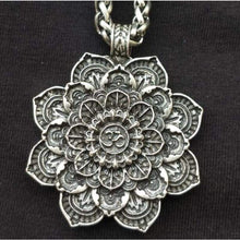 Load image into Gallery viewer, Nostalgia Yoga OM Mandala Pendant Women Flower Spiritual Neckace Religious Indian Jewelry - Pendant Necklace
