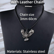 Load image into Gallery viewer, owl pendant necklace for Men Stainless Steel Jewelry
