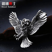 Load image into Gallery viewer, owl pendant necklace for Men Stainless Steel Jewelry
