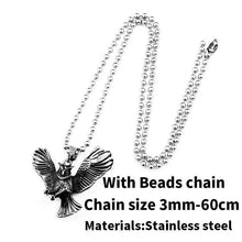 Load image into Gallery viewer, owl pendant necklace for Men Stainless Steel Jewelry

