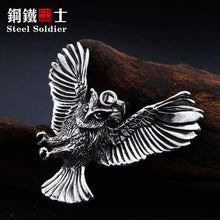 Load image into Gallery viewer, owl pendant necklace for Men Stainless Steel Jewelry
