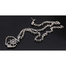 Load image into Gallery viewer, Oxide Sterling Silver 925 Anchor Pendant for Necklace Sailor Mens Jewelry Accessory Cool Thai Silver Large Pendant (Pendant)
