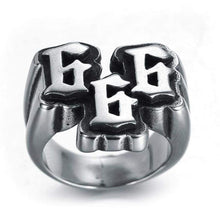 Load image into Gallery viewer, Pagan 666 Biker MC Club Ring (Silver)
