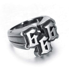 Load image into Gallery viewer, Pagan 666 Biker MC Club Ring (Silver)
