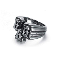 Load image into Gallery viewer, Pagan 666 Biker MC Club Ring (Silver)
