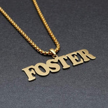 Load image into Gallery viewer, Personalized Name Necklace Name Pendant Nameplate Choker Necklace Custom Name Jewelry Any Name Christmas Gifts - Pendant Necklace
