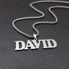 Load image into Gallery viewer, Personalized Name Necklace Name Pendant Nameplate Choker Necklace Custom Name Jewelry Any Name Christmas Gifts - Pendant Necklace
