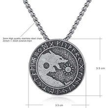 Load image into Gallery viewer, Pewter Viking Necklace Norse Amulet Pendant Necklace Celtic Pagan Jewelry Viking Gift Jewelry
