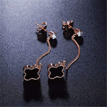 Load image into Gallery viewer, PISSENLIT Dangle Earring Black Cross Drop Earrings pendientes moda Gold Luxury Drop Earrings bijoux - Earrings
