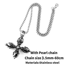 Load image into Gallery viewer, popular Stainless Steel Vajra pestle tibetan Pendant Can bRing Lucky for Man
