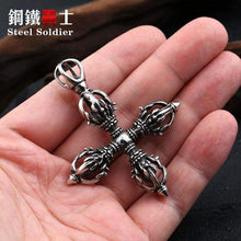 Load image into Gallery viewer, popular Stainless Steel Vajra pestle tibetan Pendant Can bRing Lucky for Man
