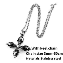 Load image into Gallery viewer, popular Stainless Steel Vajra pestle tibetan Pendant Can bRing Lucky for Man
