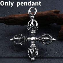 Load image into Gallery viewer, popular Stainless Steel Vajra pestle tibetan Pendant Can bRing Lucky for Man
