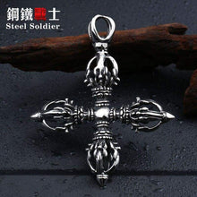 Load image into Gallery viewer, popular Stainless Steel Vajra pestle tibetan Pendant Can bRing Lucky for Man
