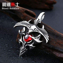 Load image into Gallery viewer, products Stainless eagle with stone pendant Men + Women good detail necklace pendant
