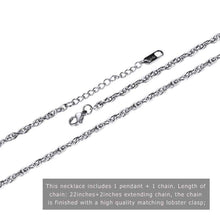 Load image into Gallery viewer, PROSTEEL Eye of Horus Necklace Ankh Cross Pendant Amulet Ancient Egyptian Symbol of Protection Stainless Steel Women Men Jewelry Gift Eye of
