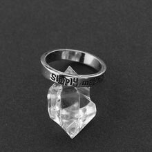 Load image into Gallery viewer, The Nightmare Before Christmas Ring Sally And Jack We are Simply Meant to Be Letter Ring For Women Charm Jewelry Accessories
