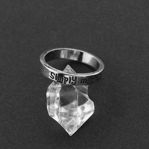 The Nightmare Before Christmas Ring Sally And Jack We are Simply Meant to Be Letter Ring For Women Charm Jewelry Accessories