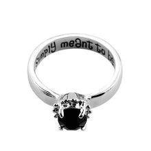 Load image into Gallery viewer, The Nightmare Before Christmas Ring Sally And Jack We are Simply Meant to Be Letter Ring For Women Charm Jewelry Accessories
