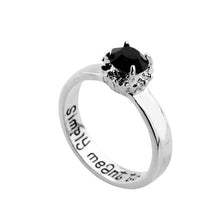 Load image into Gallery viewer, The Nightmare Before Christmas Ring Sally And Jack We are Simply Meant to Be Letter Ring For Women Charm Jewelry Accessories
