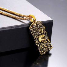 Load image into Gallery viewer, U7 Cool Gothic Skull Pendant Silver Black 18K Gold Plated Individuality Jewelry Rose Flower Skeleton Necklace - Pendant Necklace
